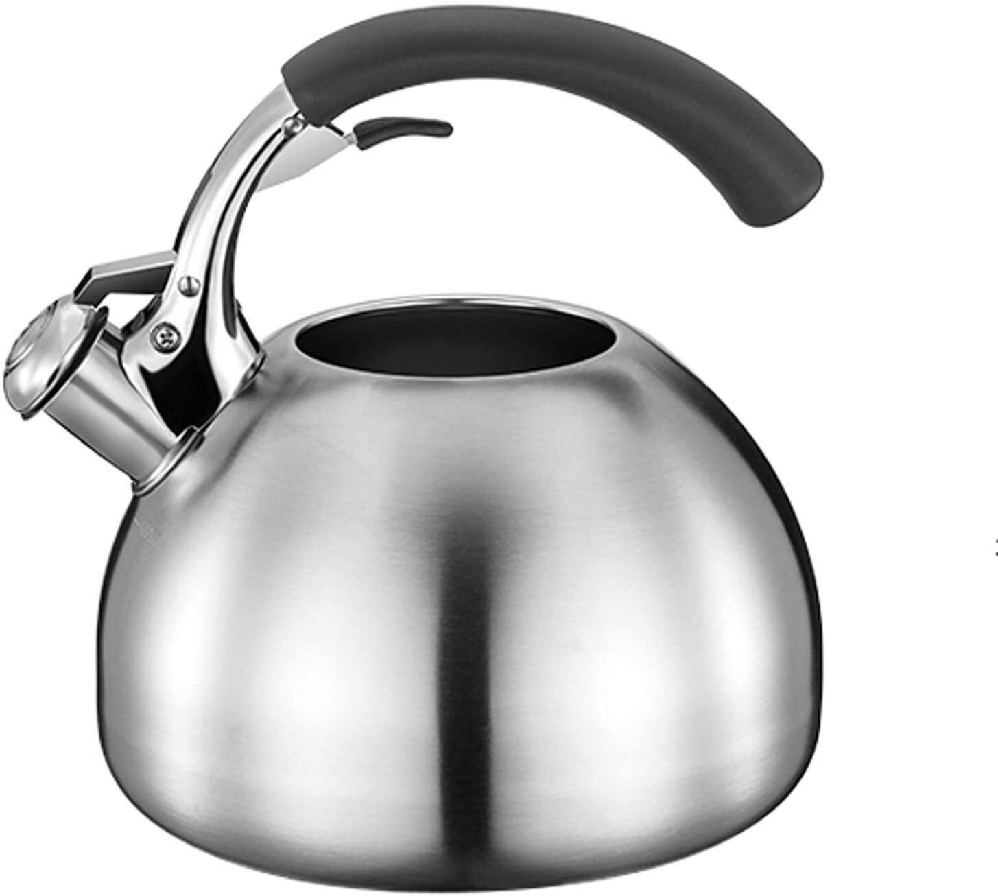 Théière sifflet en acier inoxydable SHISHI 2.5L pour toute cuisinière