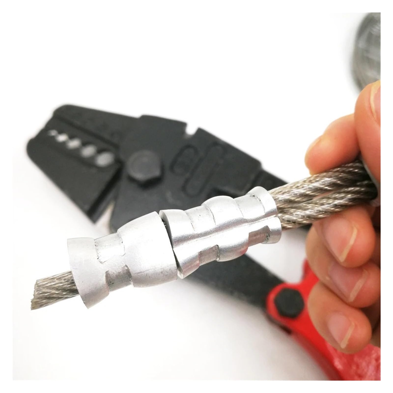 Alicates De Crimpado Herramientas de prensado de terminales de estampado manual, HL-800A24 ", alicates cortadores y rizadores de cable de 5mm de diámetro máximo