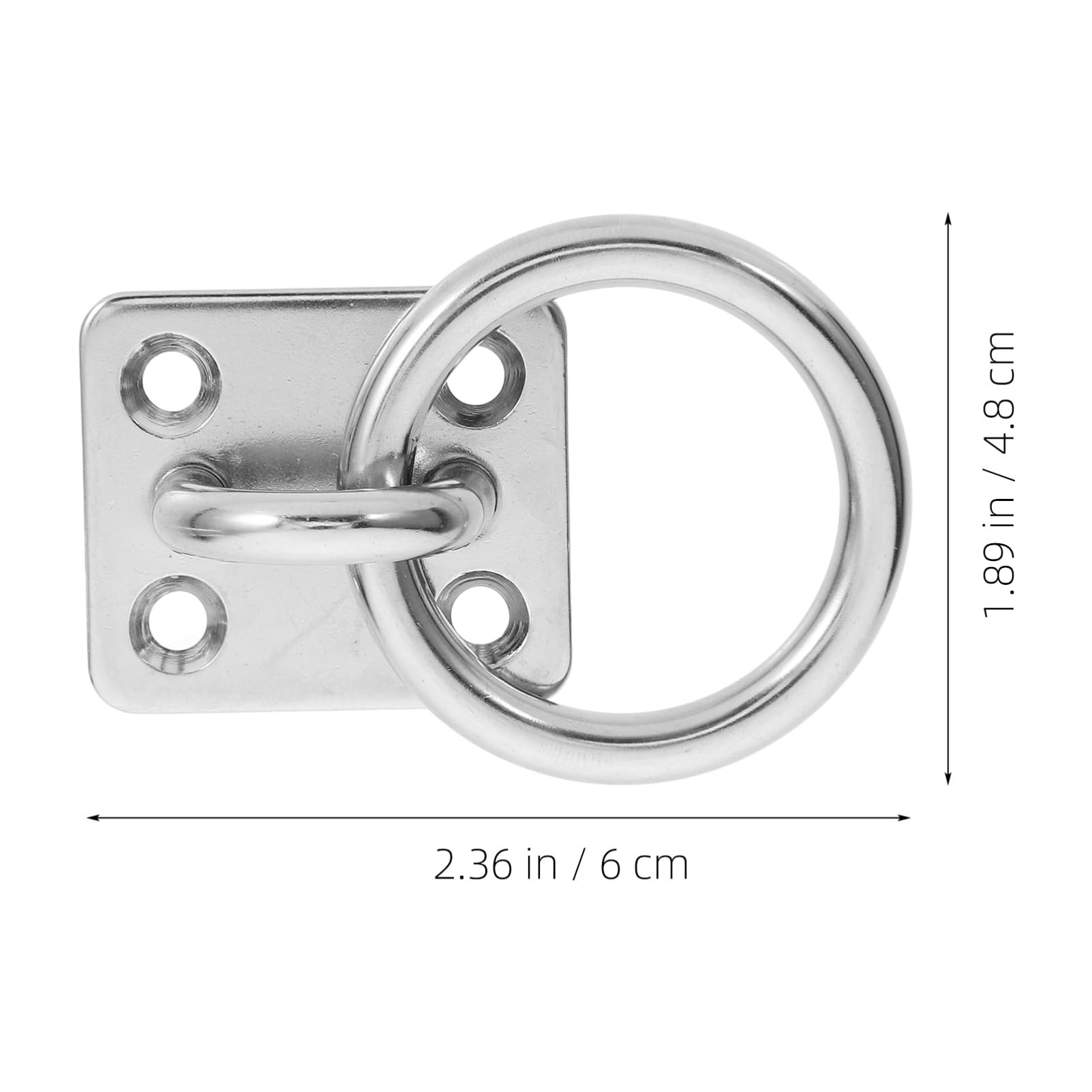 MUCKLILY Ceiling Hook Pad Eye Plate Heavy Duty Stainless Steel Hooks for Mounting Ceiling Decks