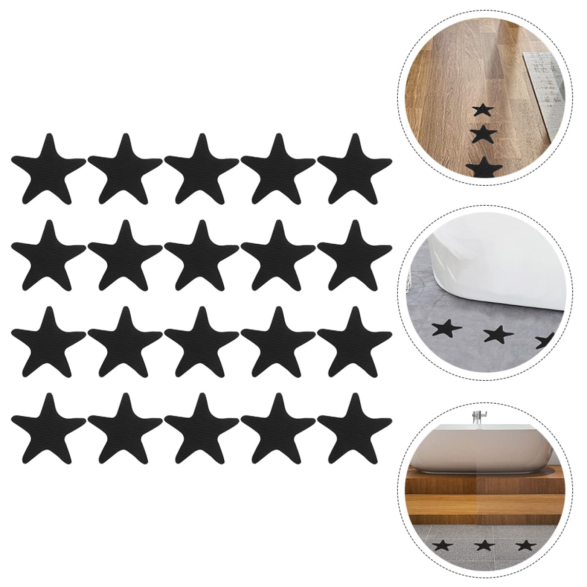 Alipis 120 Piezas Baño Pegatinas Antideslizantes Pegatinas Antideslizantes para Bañera Cinta Anti Baño Pegatina Anti-baño Niño Peva Forma De Estrella Neumático De Deslizamiento