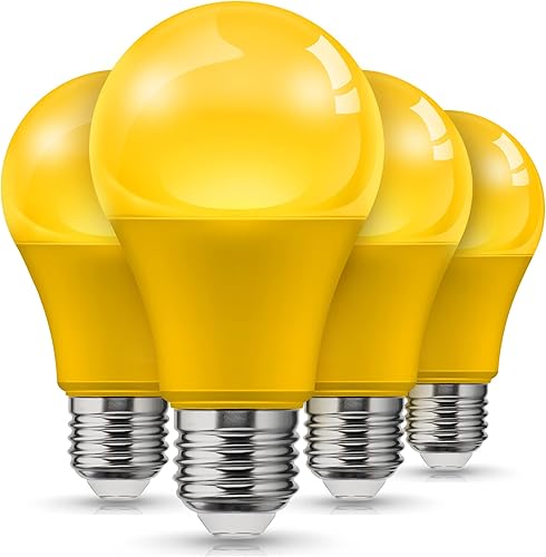 Miniatura 22 de L LOHAS LED Bombillas negras UV, [4 unidades] Luz negra LED A19 de 12 W, equivalente a 100 W, longitud de onda de nivel UVA 385-400 nm, brilla en la