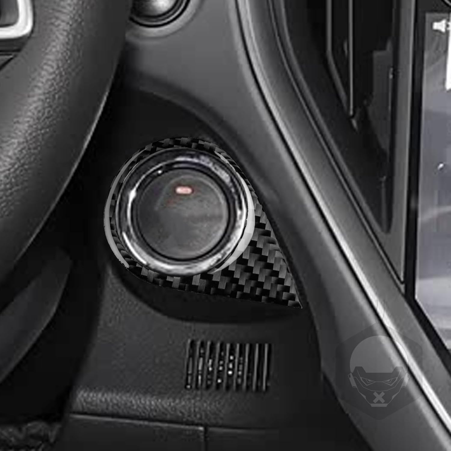 Real Black Carbon Fiber Car Front Row Seat Adjustment Panel Soft Sticker Auto Interior Premium Accessories Compatible with Subaru Crosstrek/Impreza(GU) 2024 2025 2026