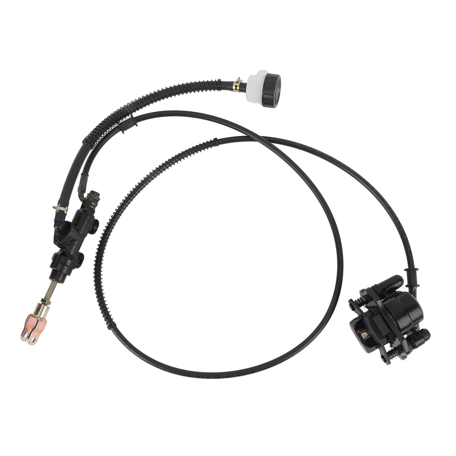 Generic Set di utensili per pinze freno a disco in lega di acciaio posteriore idraulico a disco con tubo da 1,5 m montaggio 64 mm 3 parti chiave per bici da kart ATV Quad Go