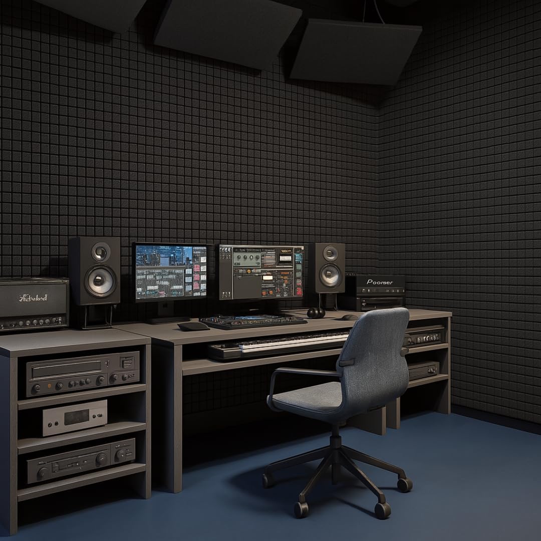 MMT Acoustix® 54 Pc Turbo Acoustic Foam, Level ”X” Sound Recording
