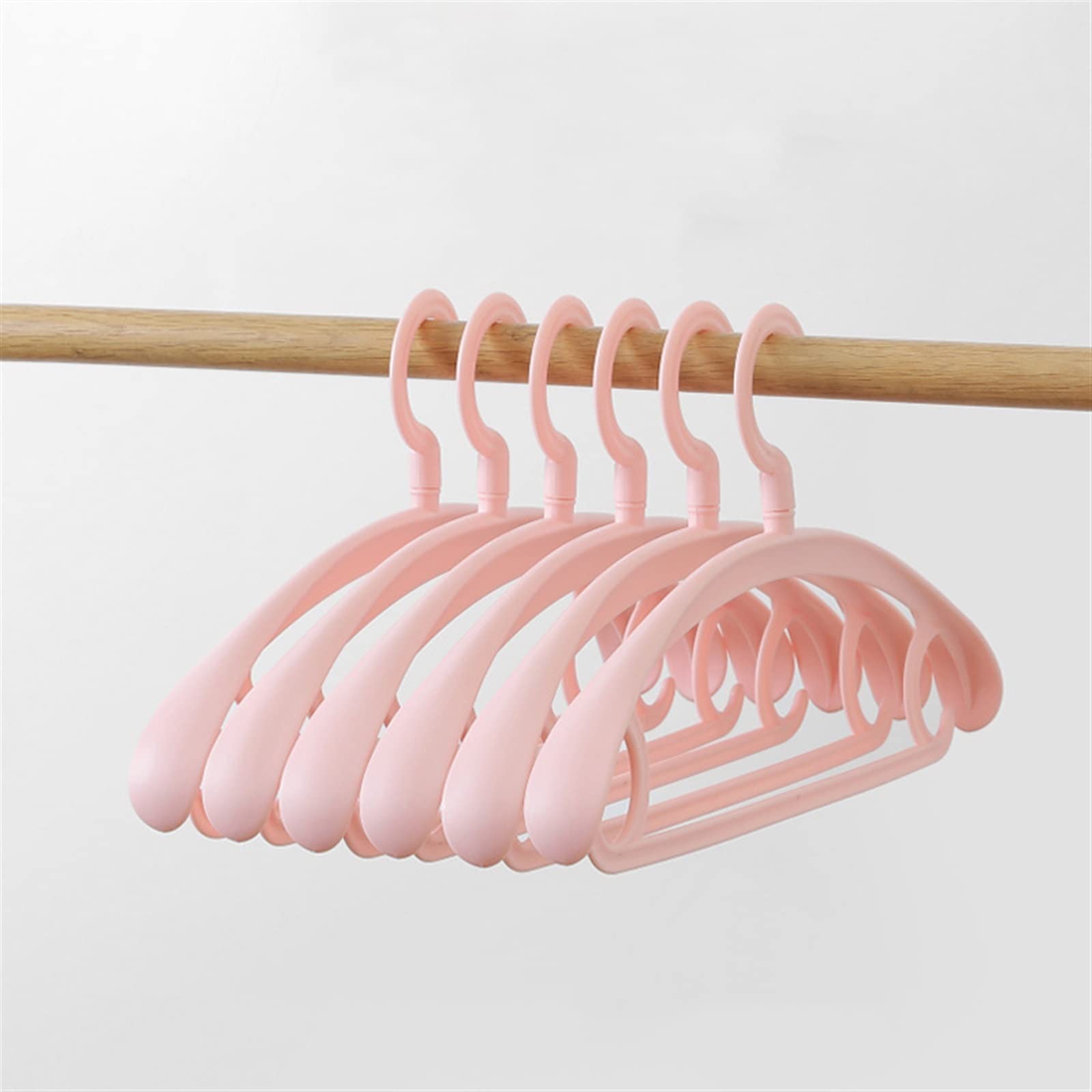 NGDFGR 5/10Pcs Hangers For Kids Clothes Drying Rack Seamless Children Adult Coat Rack Wide Side Storage Hangers Closet Organizer Hanger Skirt Hangers (D 5Pcs),D-5PCS