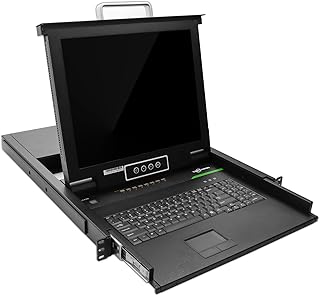 8-Port VGA 1U Rack-Mount USB KVM Switch Console with 17" LED, 1280×1024@60Hz, 8 VGA USB Cables Included, 22.9" Deep,TPX1708