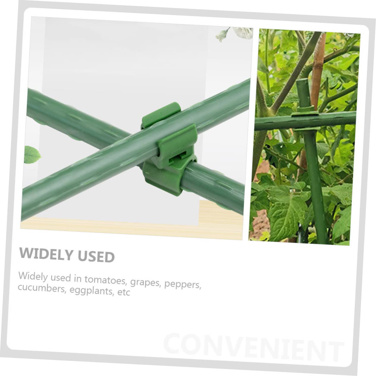 TOYANDONA 3 Sätze Pflanzenverbindungsclips Verstellbare Klammern Für Pflanzenstützen Robuste Und Langlebige Verbinder Für Pflanzenrankhilfen Zu Bedienen Für Gartenarbeiten 50 Stück * 3