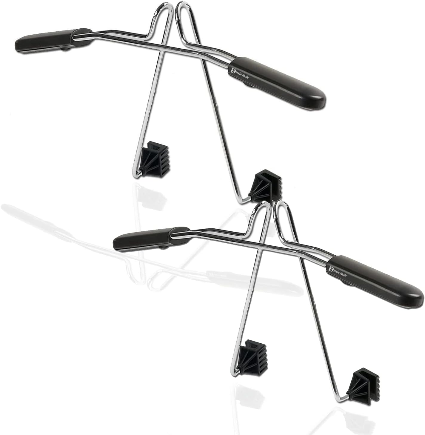 Zento Deals Chrome Car Seat Coat Rack Hanger 2 Pack - 11in to fit onto Most headrests…