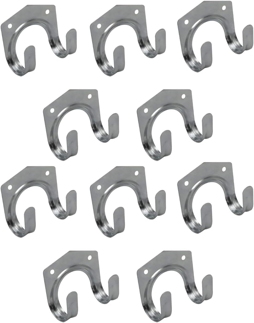 Marco Paul Hooks for Hanging Heavy Duty Large Hook Set for Garage Storage and Tool Storage Durable Wall Mounted Ladder for Indoors and Outdoors Wall Hook (10 pc Tool Hooks)