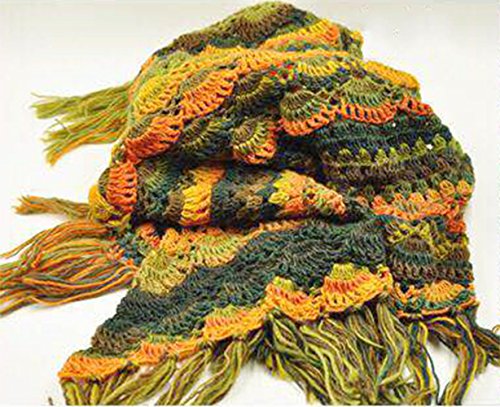 Image of 2 Skeins Rainbow Soft Yarn 100% Wool Gradient Multi Color Yarn for Crocheting Knit Total Length 180mx2(196ydsx2,50gx2)-4