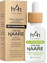 Bio-Rosmarin Haaröl mit kaltgepresstem Rizinusöl, Hanf & Kokosöl – Für kräftigeres Haarwachstum – Vegane Naturkosmetik, dermatologisch getestet, von Haarexperten empfohlen