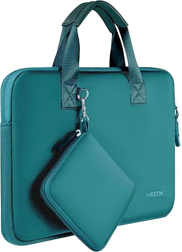 Miniatura 27 de Hseok Funda para laptop de 13.3 a 14 pulgadas con bolsa pequeña, bolsa de neopreno para computadora compatible con MacBook Pro de 14 pulgadas