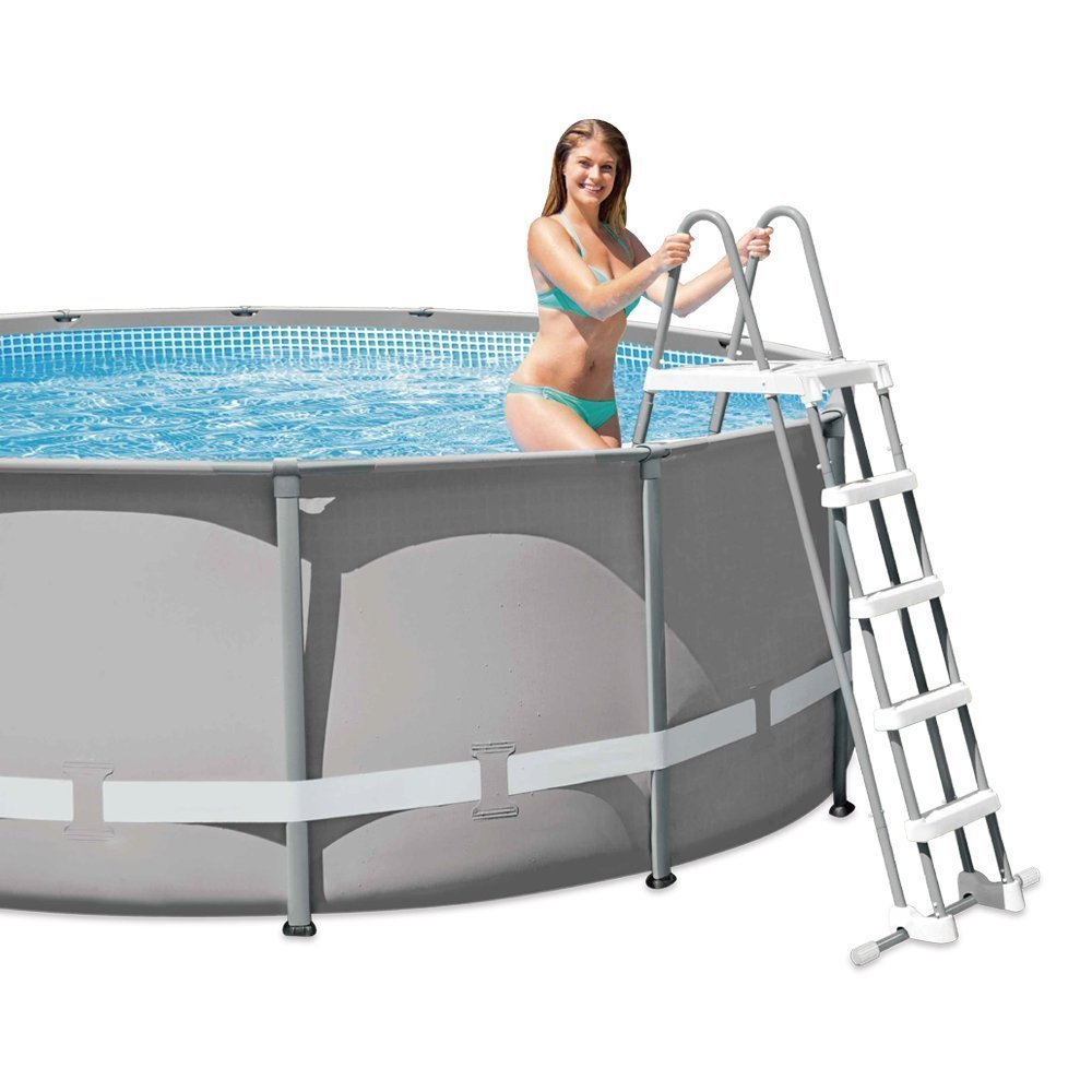 Intex 28063 Échelle pour Bassin de 132 cm avec Plateforme