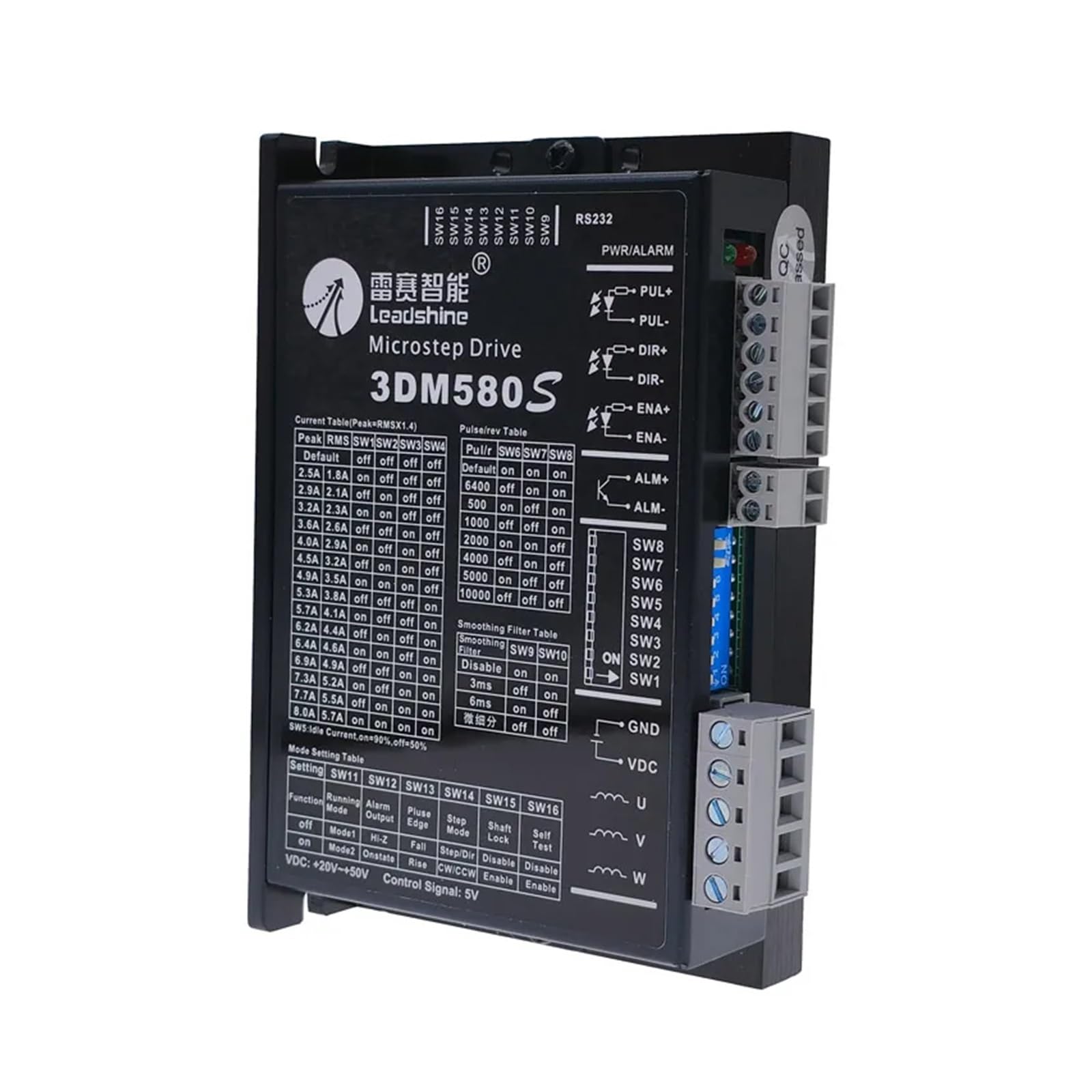 AARTERZZA 3DM580 Stepper Electronic Starter Driver 3phase Match Stepper Electronic Starter Nema57 86 18-50VDC