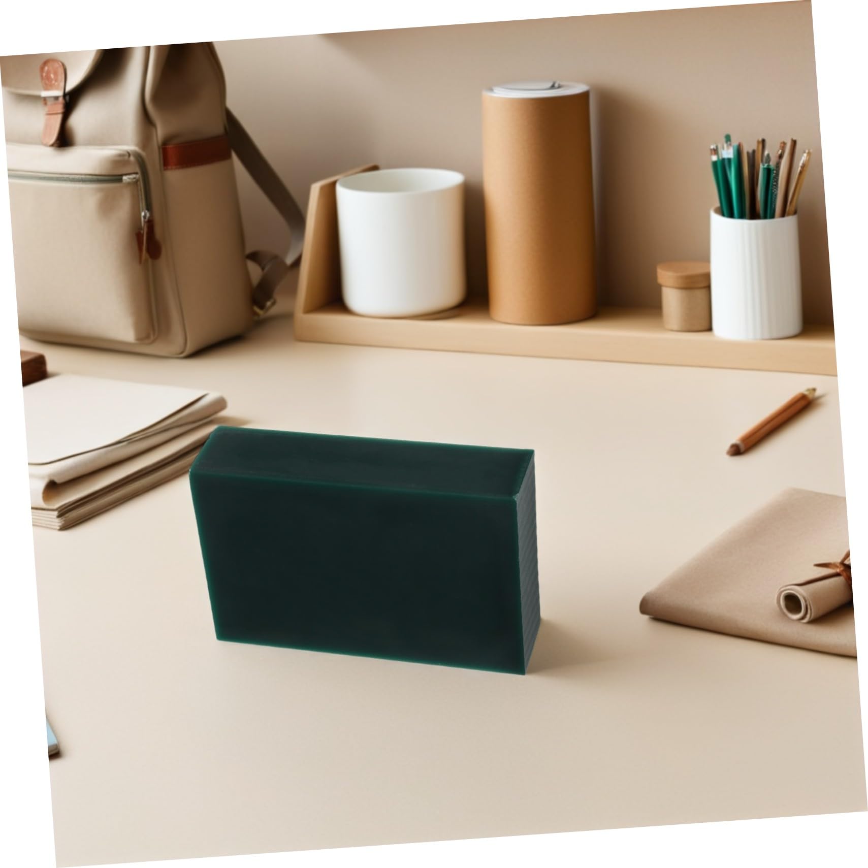 Housoutil Blocco di Cera per Gioielli per Intaglio e Fusione, Materiale per Stampaggio di Precisione, Cera Rettangolare Verde, Strumento per Creazione e Modellazione di Gioielli,