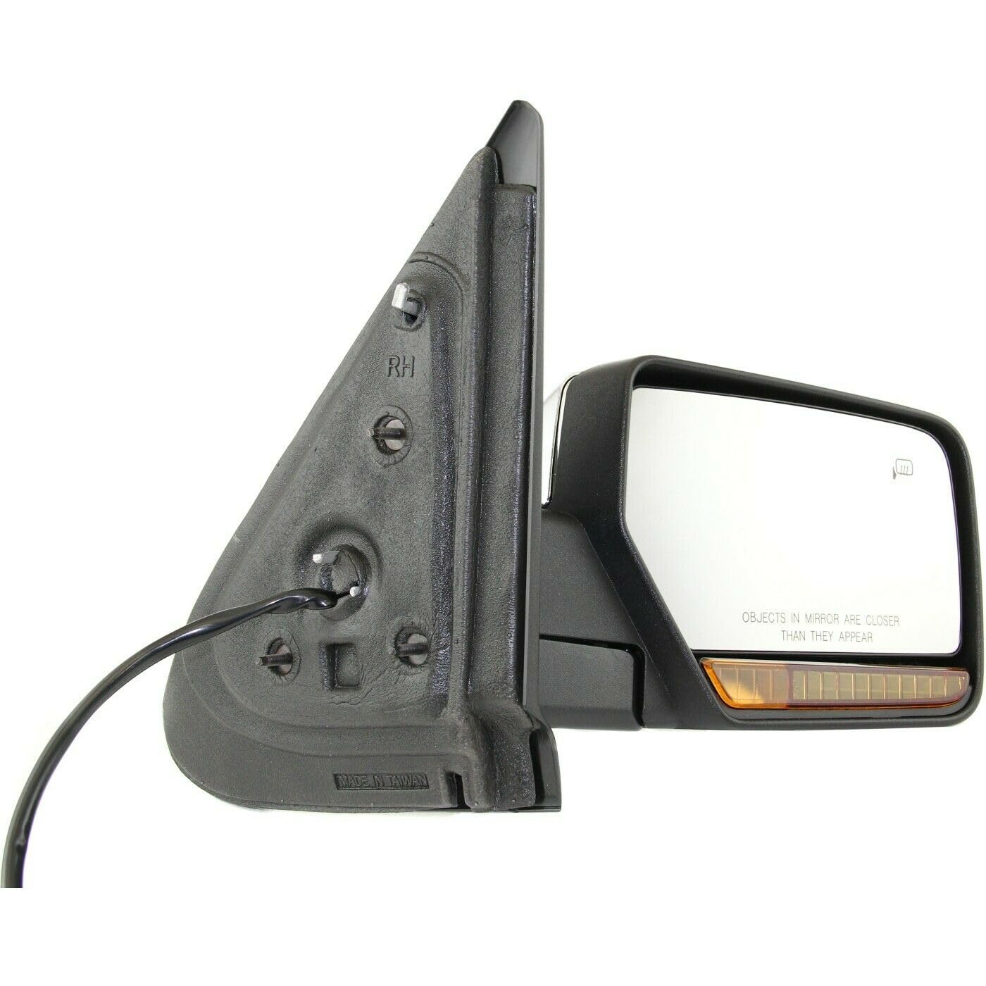 Amazon.com: Anlrhito 1pc Right Passenger Side Chrome Power Heated 