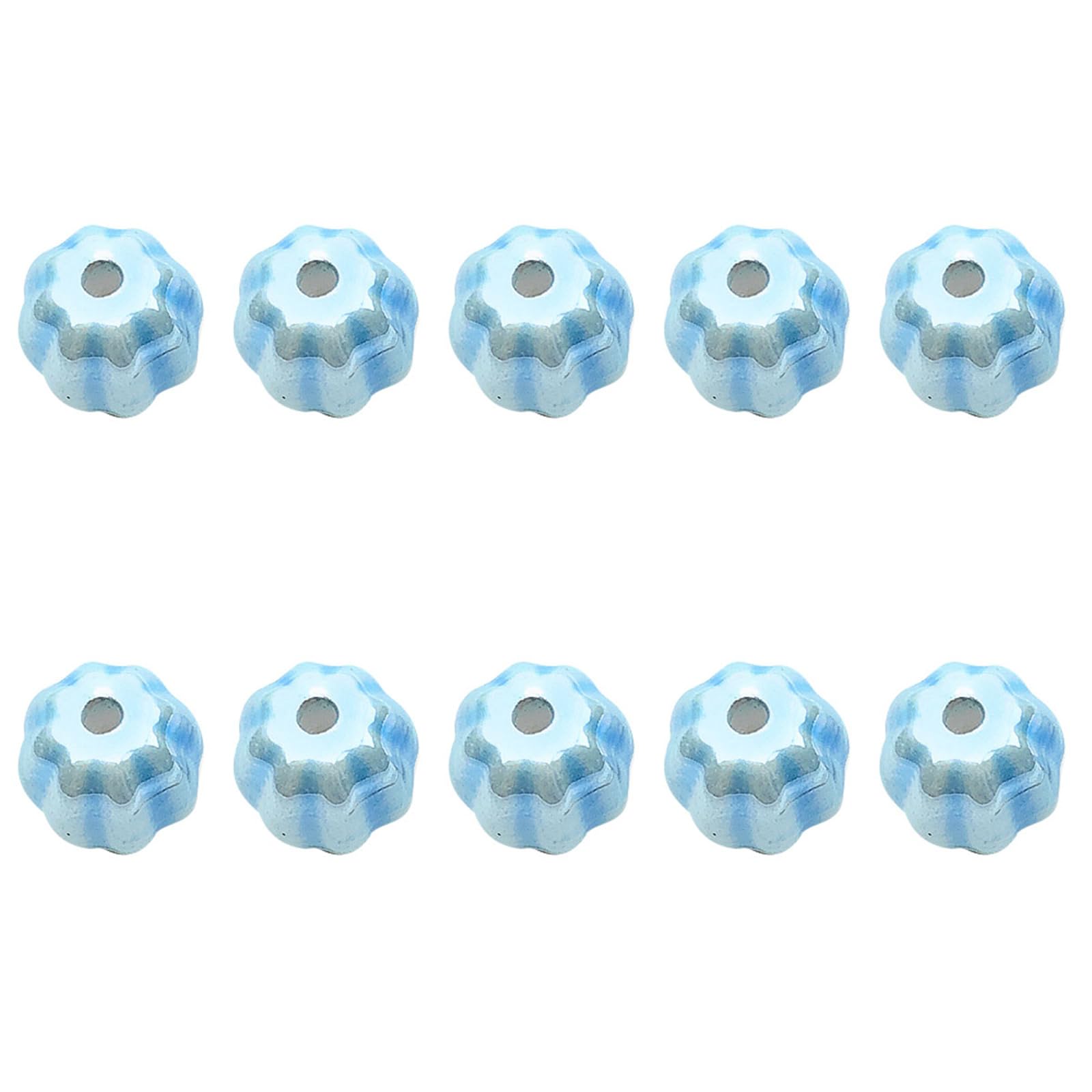 Tsophreniq Ceramic Craft Beads in Blue Color for Kids Jewelry Making and Art Projects Blue Ceramic Beads