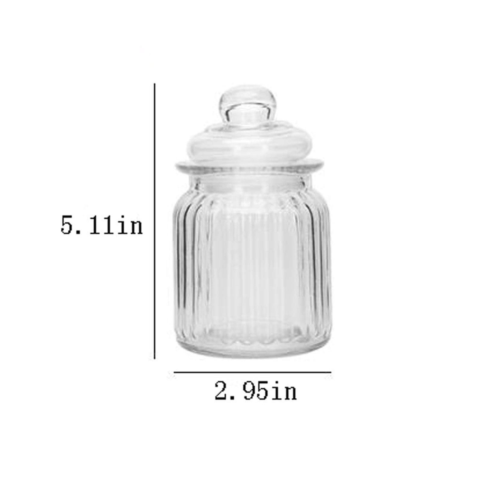 Botes para Alimentos Hermético de Cristal del Frasco Conjunto de 3 con Las Tapas, la Comida Tarro de Almacenamiento, Almacenamiento de Grano de café, Hojas de té, Dulces, Miel. Botes Herméticos
