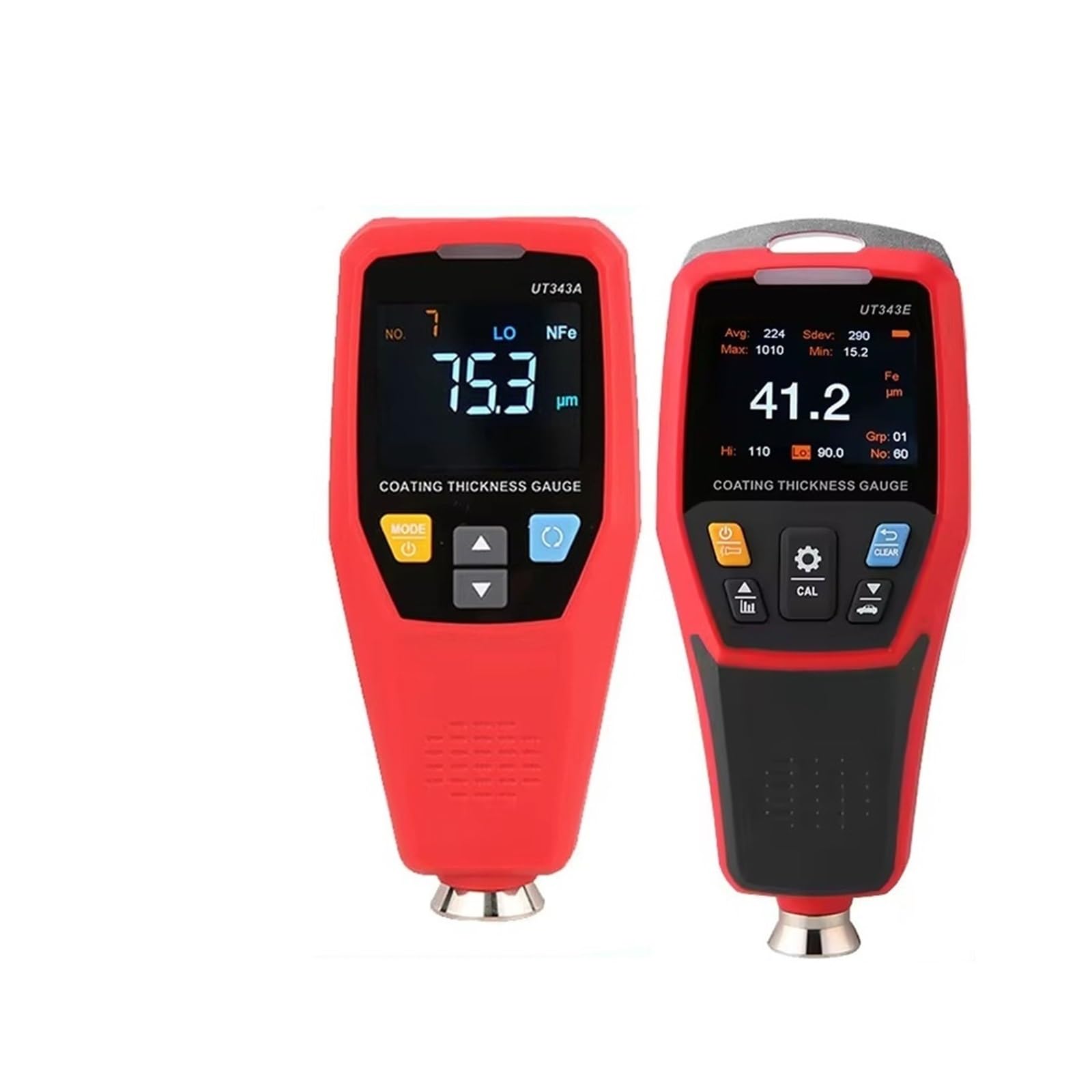 Miernik grubości lakieru, Miernik grubości powłoki UT343E Tester lakieru samochodowego z wyświetlaczem i Bluetooth UT343A UT343D(UT343A)