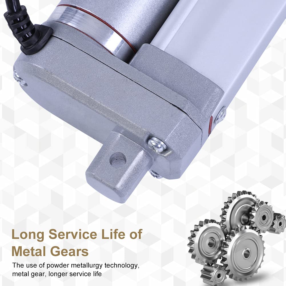 Attuatore Lineare 1500N Sollevatore 200mm / 350mm / 400mm / 450mm / 700mm / 750mm Corsa Motore Elettrico 12V per Elettricità, Chimica, Medico, Metallurgia, Trasporti, Navi (700MM)