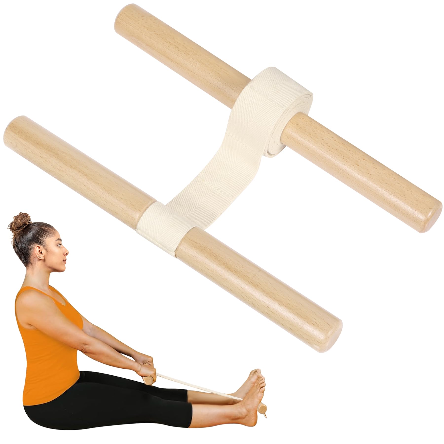 REDCANP Stretching Equipment, 2-in-1 Flexibility & Hamstring Stretcher for Home, Improve Mobility & Relieve Back Pain