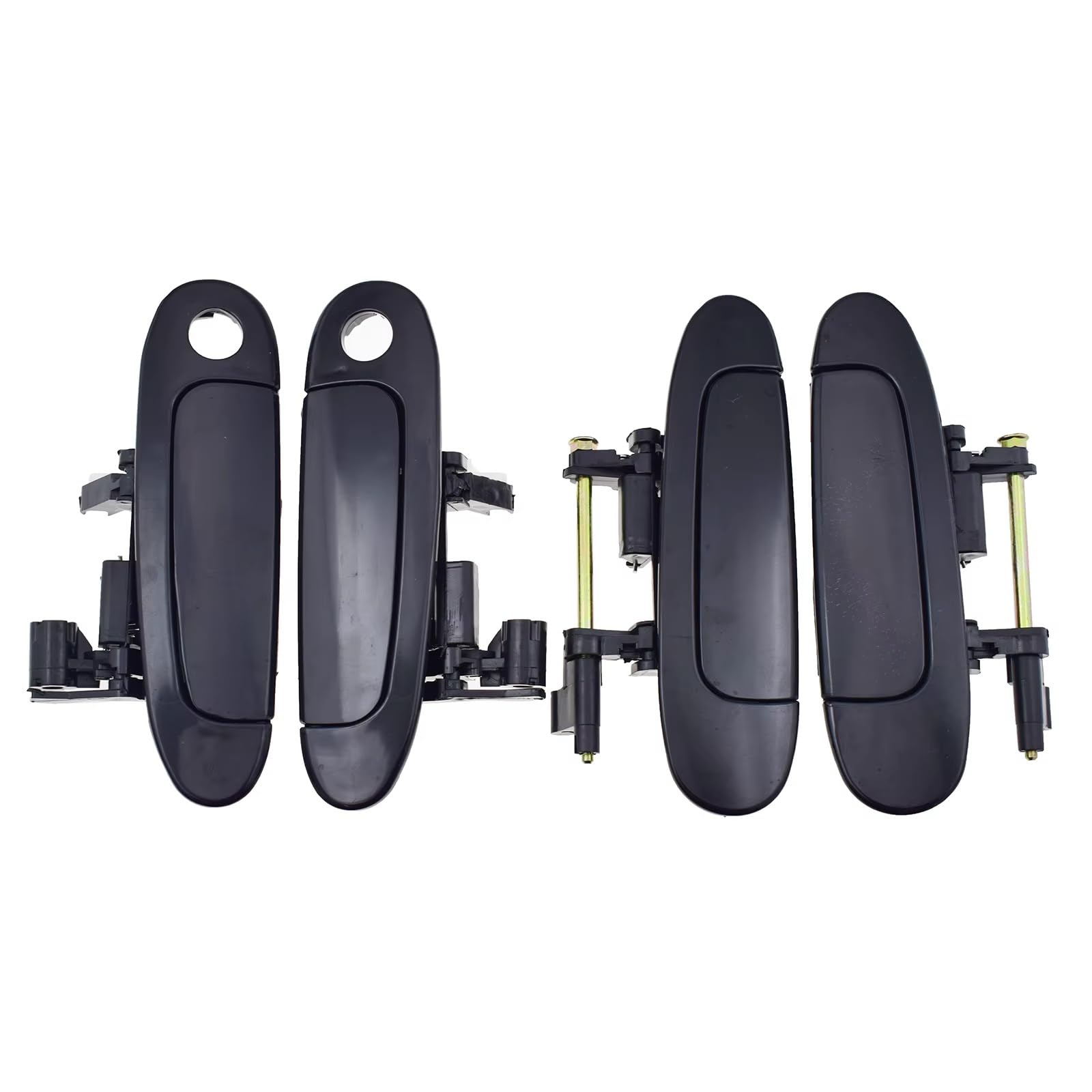 Ohkylsd 1 Set 4 Piece Door Handle Exterior Car Door Handle 6922052010 69210-52010 69240-52010 69230-52010 For Toyota For Echo For Yaris 1999-2005 Replacement Handles