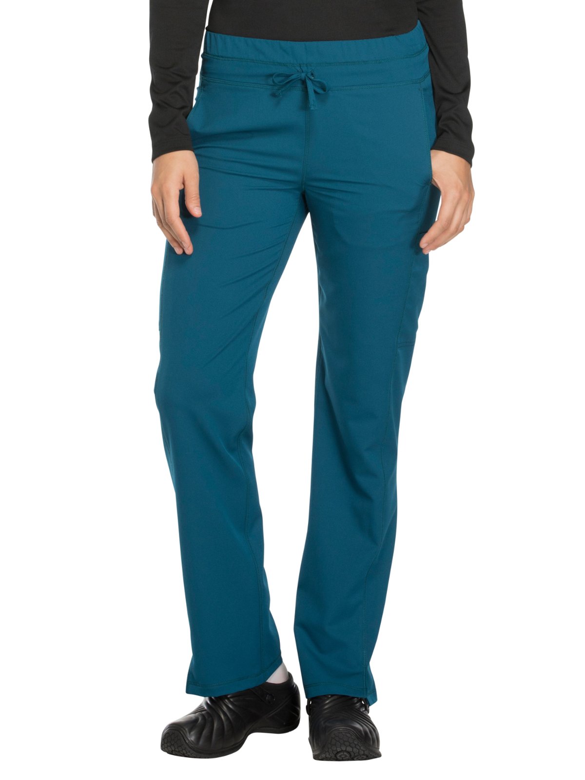 DickiesDickies Dynamix Women Scrubs Pant Mid Rise Straight Leg Drawstring DK130, Pool