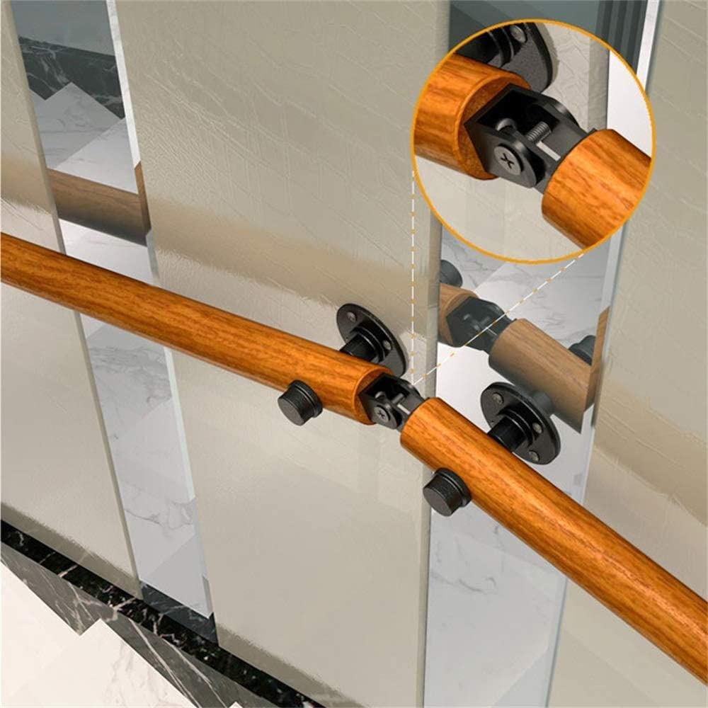 Binario di sicurezza per interni in legno massiccio, antiscivolo, per ville e bar, lunghezza regolabile e resistente, lunghezza regolabile