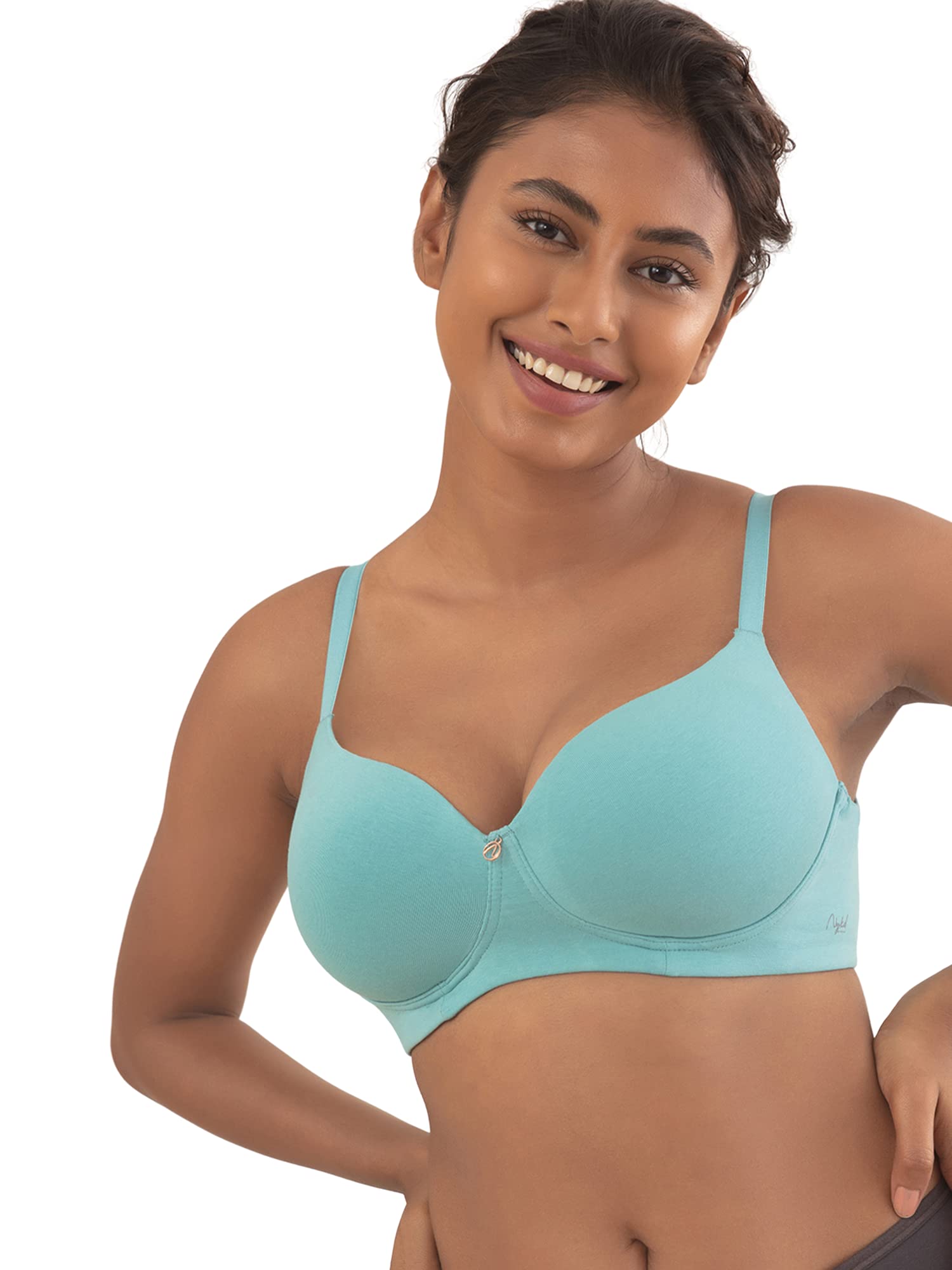 Everyday Padded & Wireless Cotton T-Shirt Bra for Women Daily Use with 3/4th Coverage - NYB094