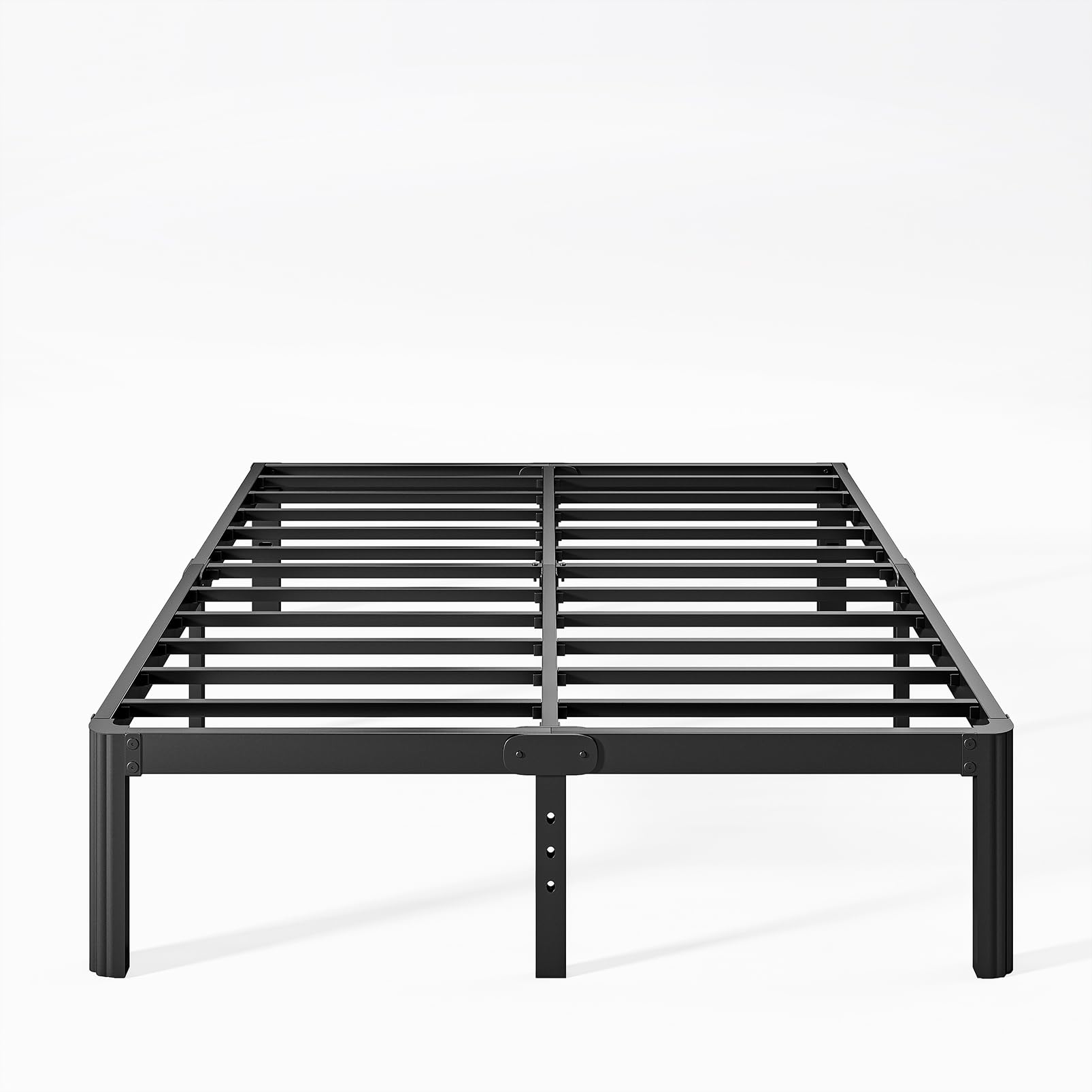 Sunnydaze 14 Inch High Metal Full Size Bed Frame No Box Spring Needed, Platform Bed Frame Full Size, Easy to Assemble, Noise Free, Durable, Black