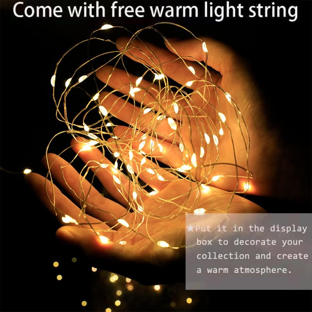 Nynelly Acrylic Display Case for Collectibles, 5 Tier Clear Display Box Stand with Door, Assemble Countertop Showcase Dustproof Storage Box for Minifigures, Funko Pop, Hot Wheels,Miniature