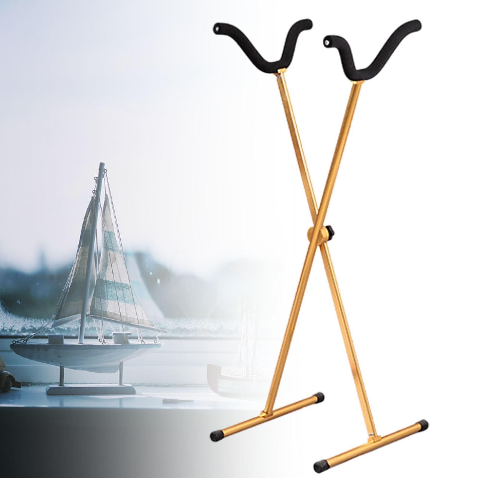 Amagogo RC Flugzeug Stand Hobby Modellhalter stabil, praktisch, Flugzeugregal Mehrzweck für Haushaltswohnungen Erwachsene Männer Frauen Frauen, Gold