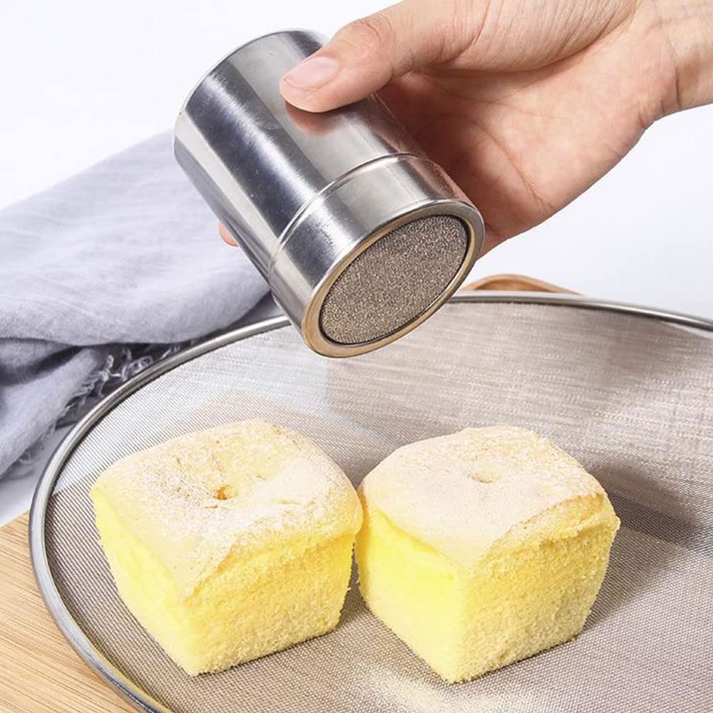 Edelstahl Gewürzflaschen Set, Gewürzglas mit Streuer für Zucker Salz Mehl, Gewürzspender für Backen Kochen Würzen