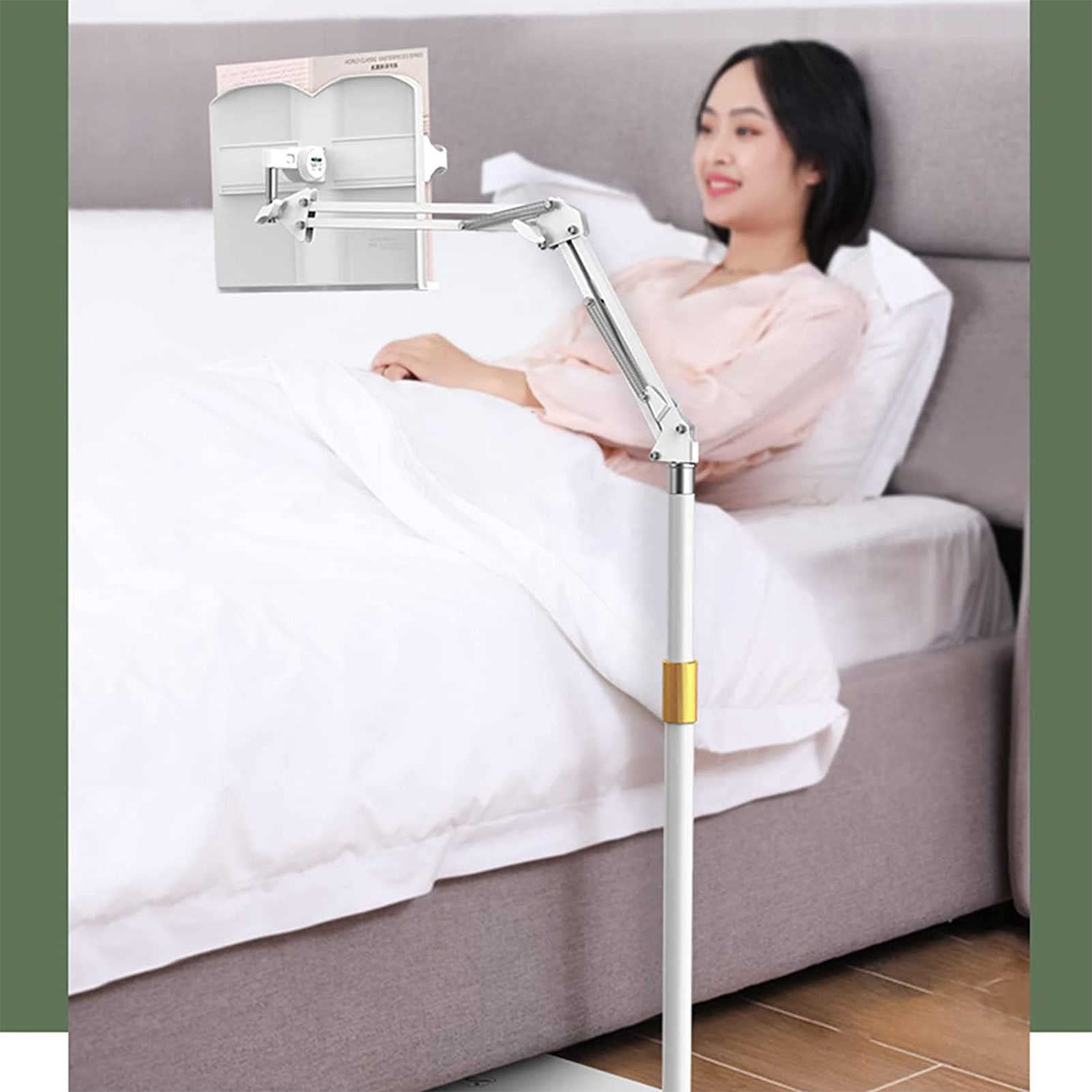 Estante de lectura ajustable en altura: ideal para leer libros de texto, libros de cocina y más: soporte de piso resistente y liviano para los amantes de los libros.