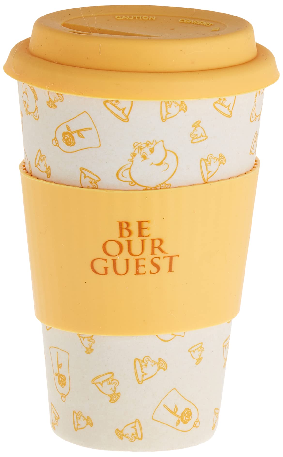 Funko Disney: Colour Block: Bamboo Lidded Mug: Be Our Guest - Ut-Di06452