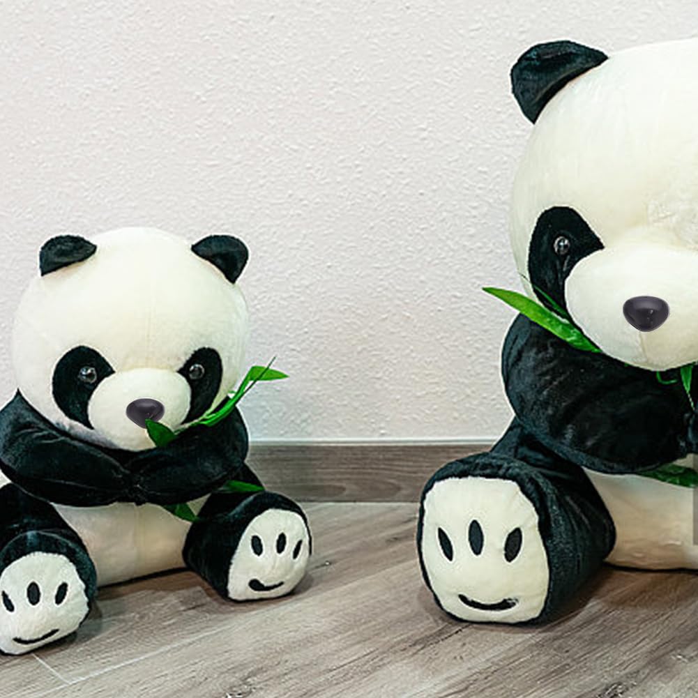 GOMAKERER 100 Nasi In Plastica Per Bambole E Peluche – 5 Misure, Colore Nero, Forma A D, Per Hobby Creativi