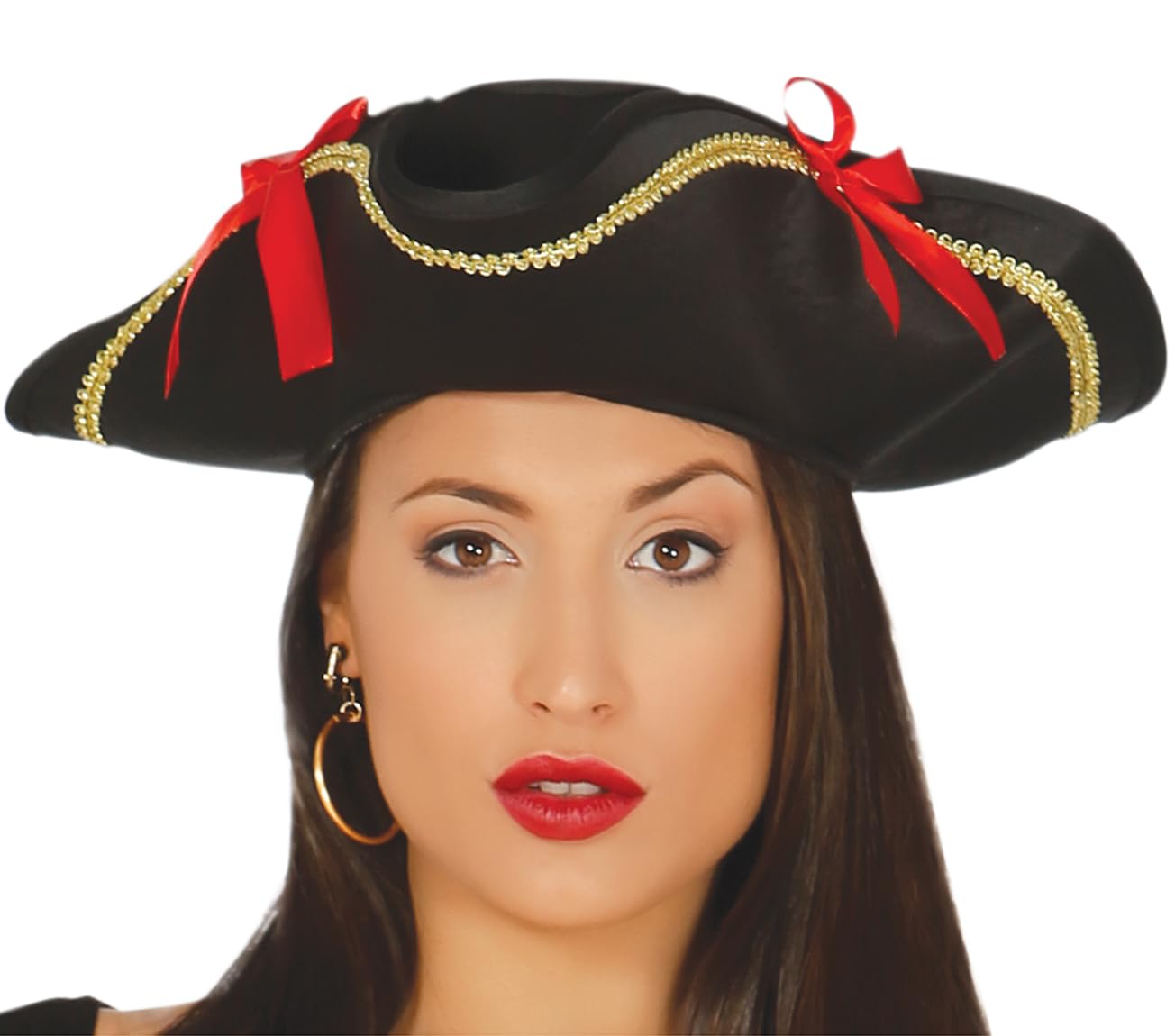 FIESTAS GUIRCA | Costume da Pirata Charlotte per Donna - Cappello e Vestito - Costumi da Corsara e Bucaniera per Halloween, Carnevale e Feste in Maschera di Pirati