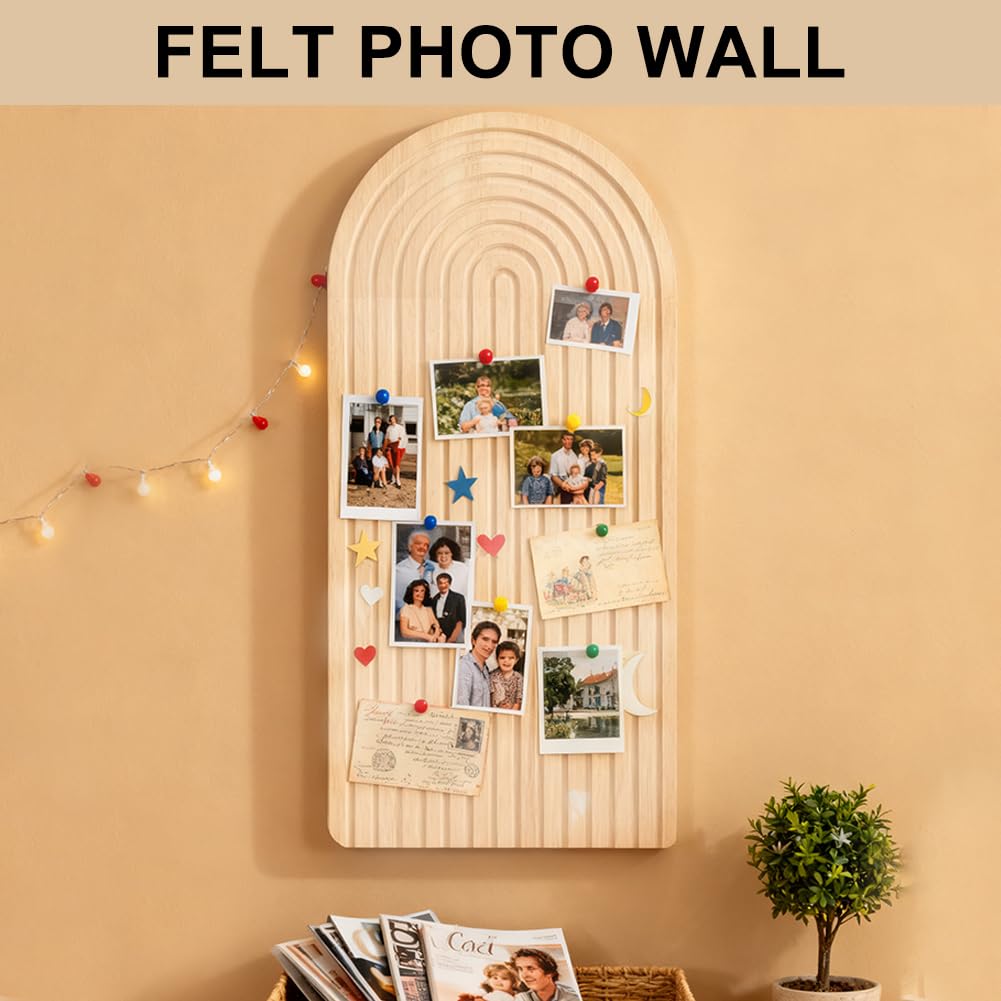Tableau en liège 120x60cm, Grande plaque en liège avec carreaux en feutre de 1cm d'épaisseur, Tableau avec bords ronds pliables, Tableau en feutre autocollant visionboard pour décoration de chambre
