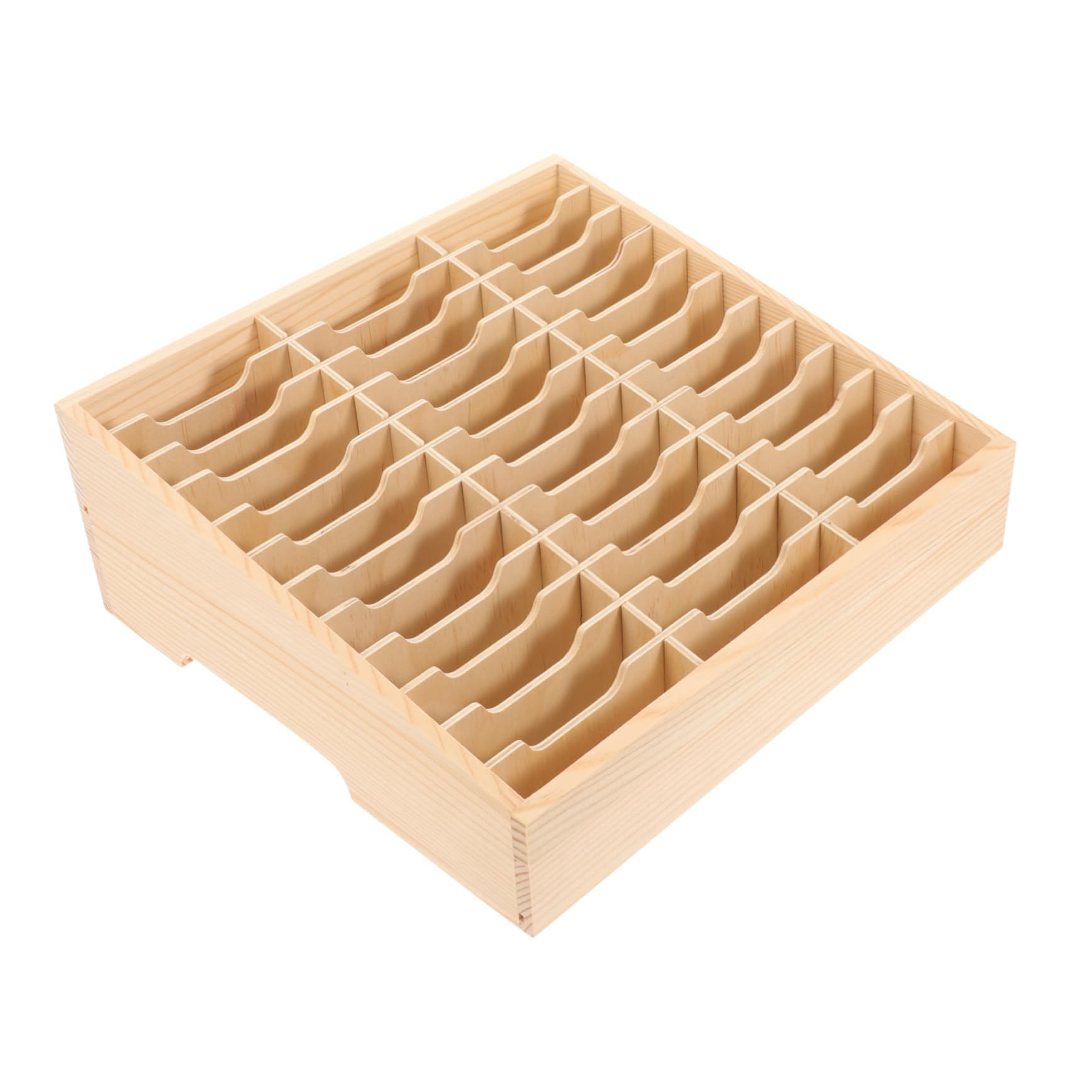 Gadpiparty Organizador de Escritorio de Madera Multiuso con Múltiples Compartimentos para Gestión de Teléfonos y Almacenaje de Suministros Caja Multi Rejilla sin Montaje para Oficina Aula y