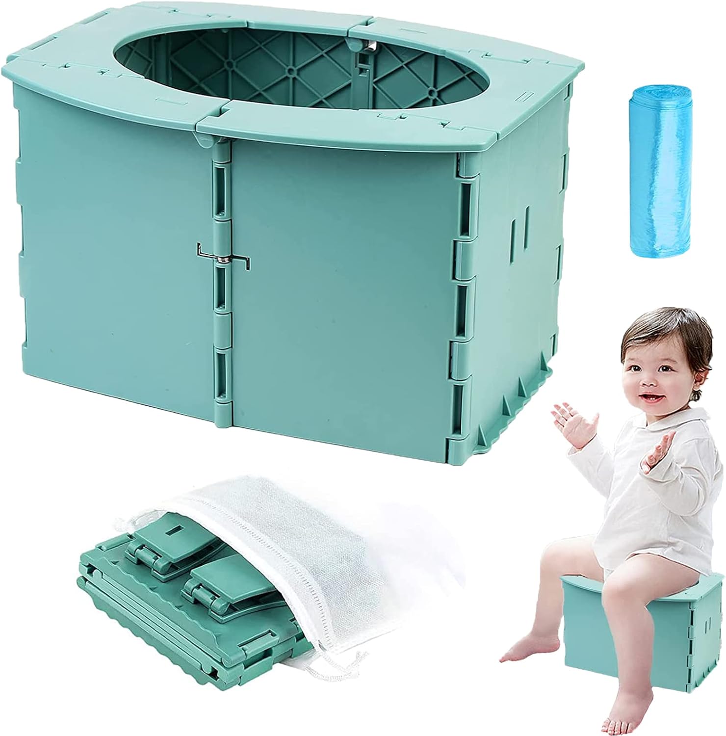 Vasino da viaggio Pieghevole Vasino Portatile per Bambini da Viaggio