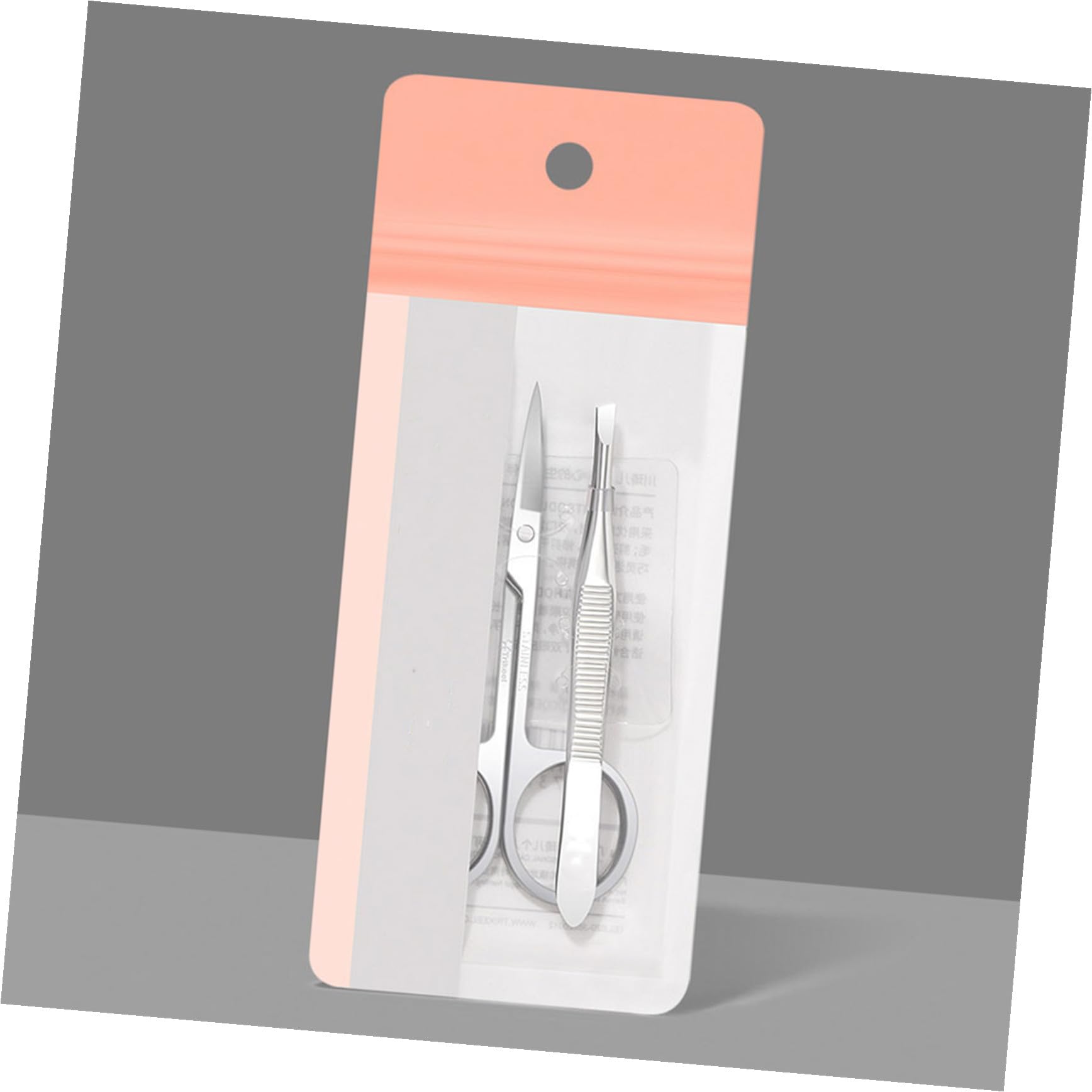 5 Set Pinzette e Forbicinper Sopracciglia Acciaio Inossidabile Strumenti Portatili per Sopracciglia e Manicure Include Pinzette per Unghie