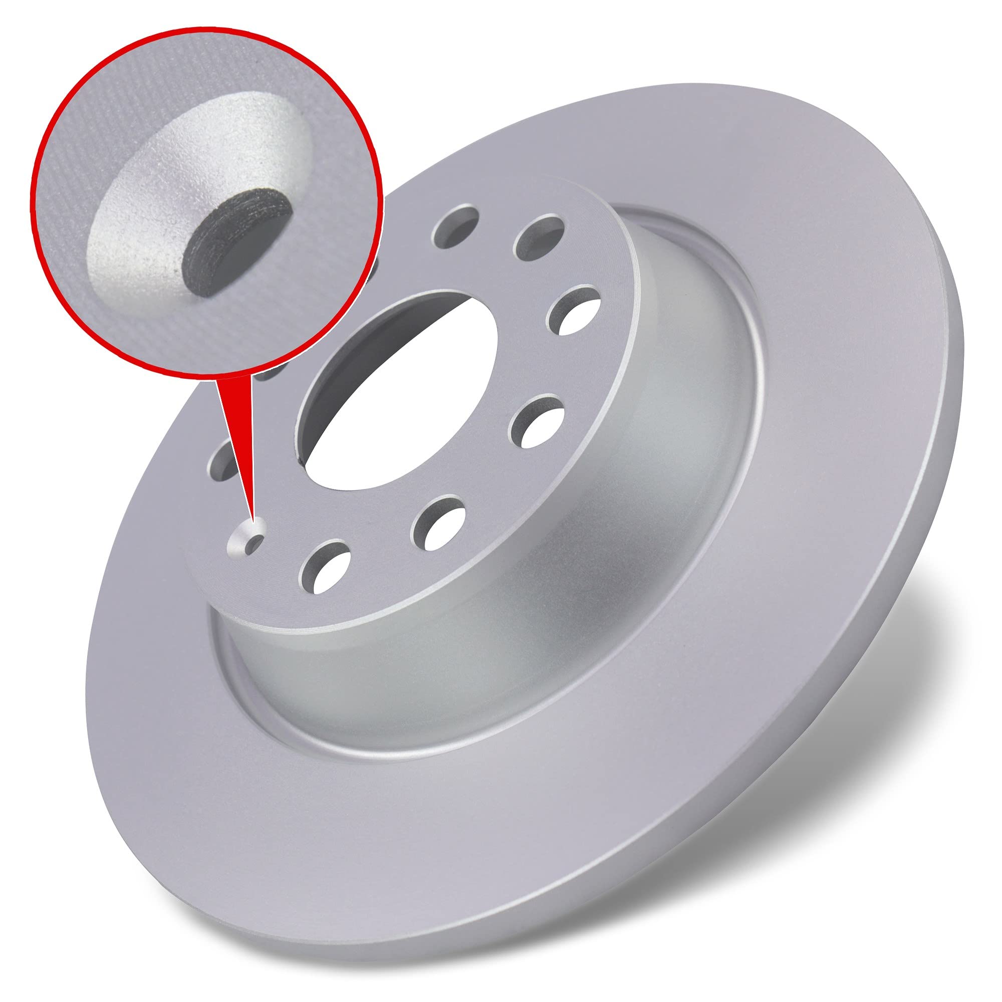 ATE Set di freni + dischi freno anteriori ¯ 312 mm ventilati + posteriori ¯ 282 mm pieni e pastiglie freno anteriori + posteriori Compatibile con AUDI A3, SEAT, LEON, SKODA OCTAVIA, VW GOLF, JETTA