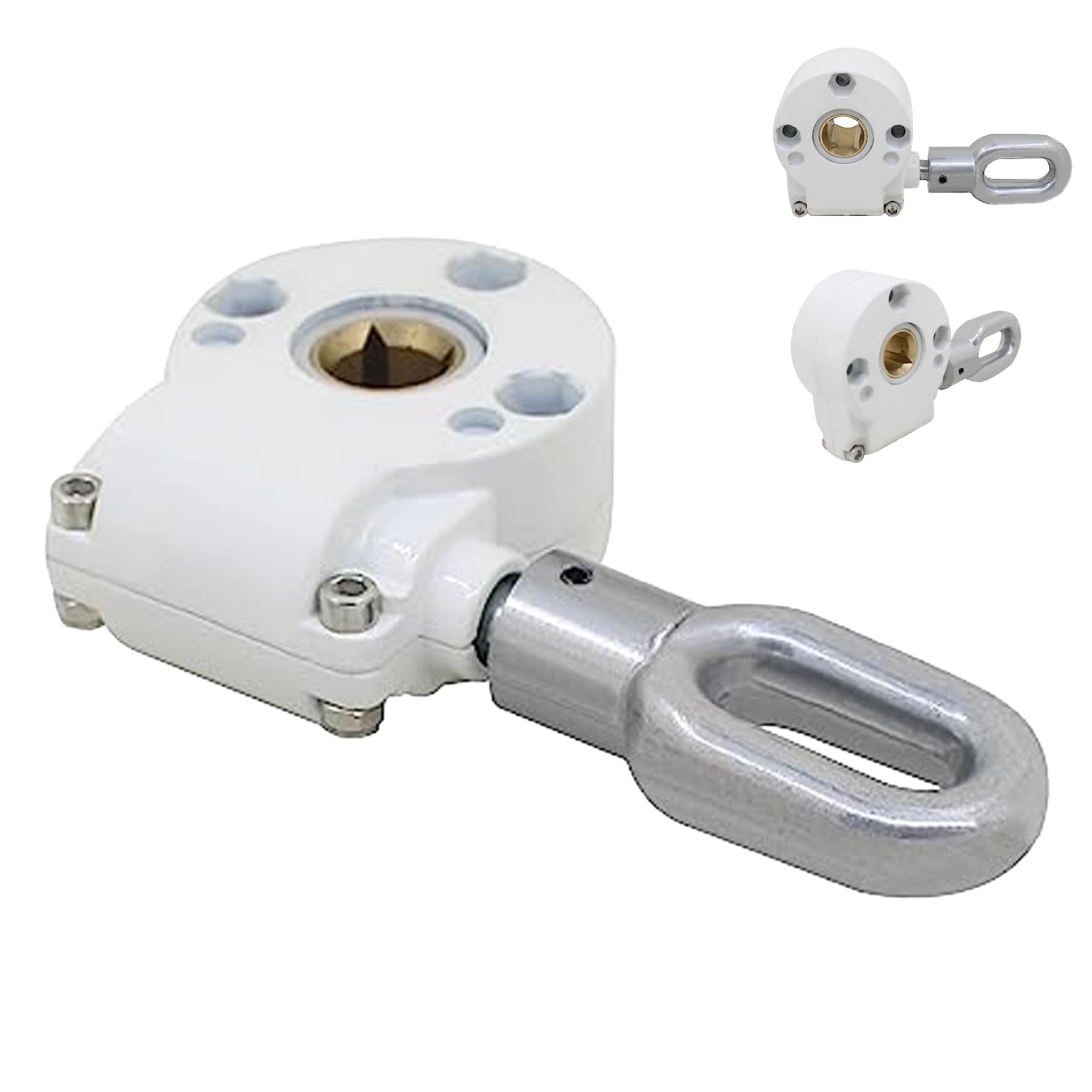 Kabellose Halterung, Ersatz-Halterung, für den Außenbereich, Markise, Schneckengetriebe, universell, manuell, 360 Grad drehbar, Ersatz-Sonnenschutz, Kurbelmechanik-Hardware