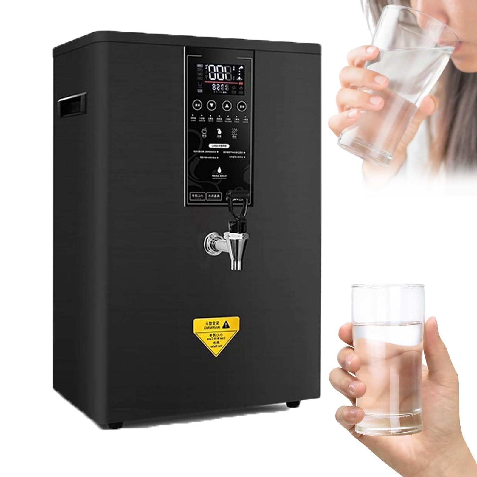 Calentador De Agua Automático Comercial De 3000 W, Dispensador De Agua Caliente Instantánea De 50 L, Con Bloqueo Electrónico Para Niños, Panel De Control Inteligente LED, Hervidor De Agua Caliente