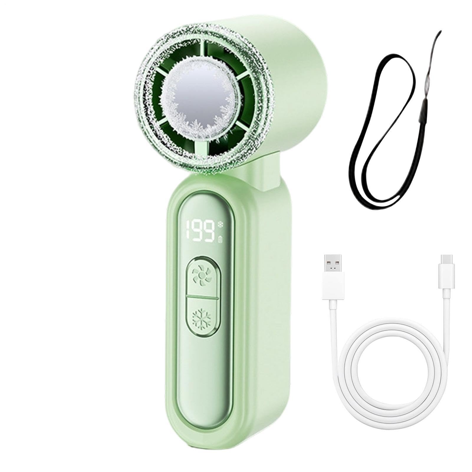 Ventilateur portatif contre la chaleur estivale mini appareil LED portable