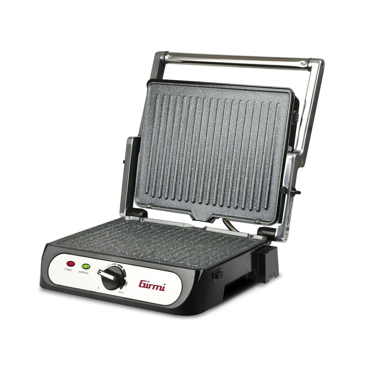 Girmi BS41 Bistecchiera 2000W Piastre Staccabili Antiaderente Acciaio INOX
