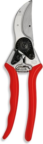 FELCO 2 professional bypass pruning shears right-handed, 41 mm hardened steel blade, forged aluminium handles, robust garden tool for medium to large hands, clean 25 mm cut, Swiss made
