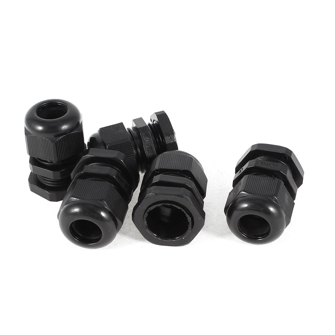 Uxcell Black Sourcing Map 5 Pcs M20x1.5 Waterproof Connector 6-12Mm Cable Locknut Stuffing Gland