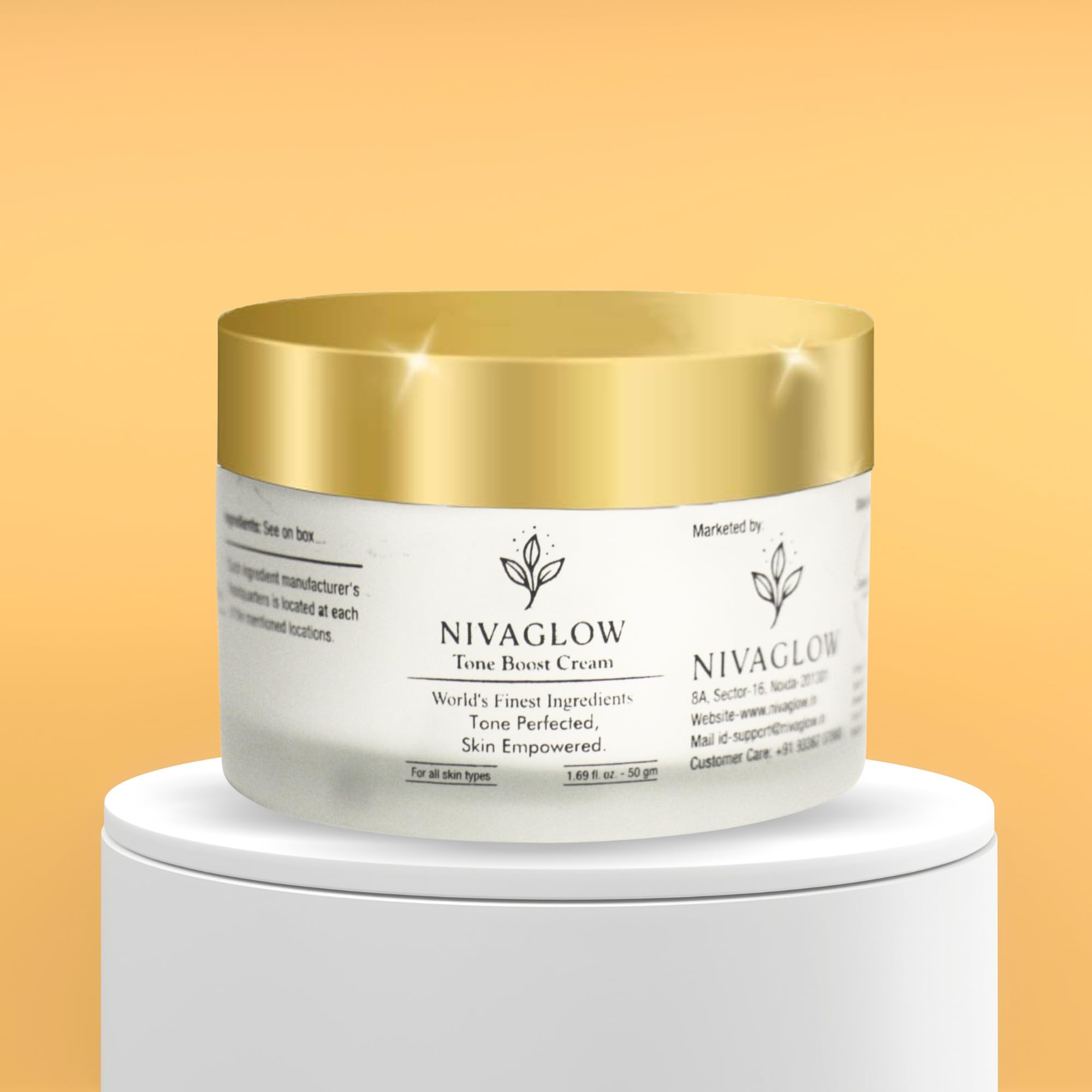 NIVAGLOW Tone Boost Cream 50g, Advanced Skin Brightening