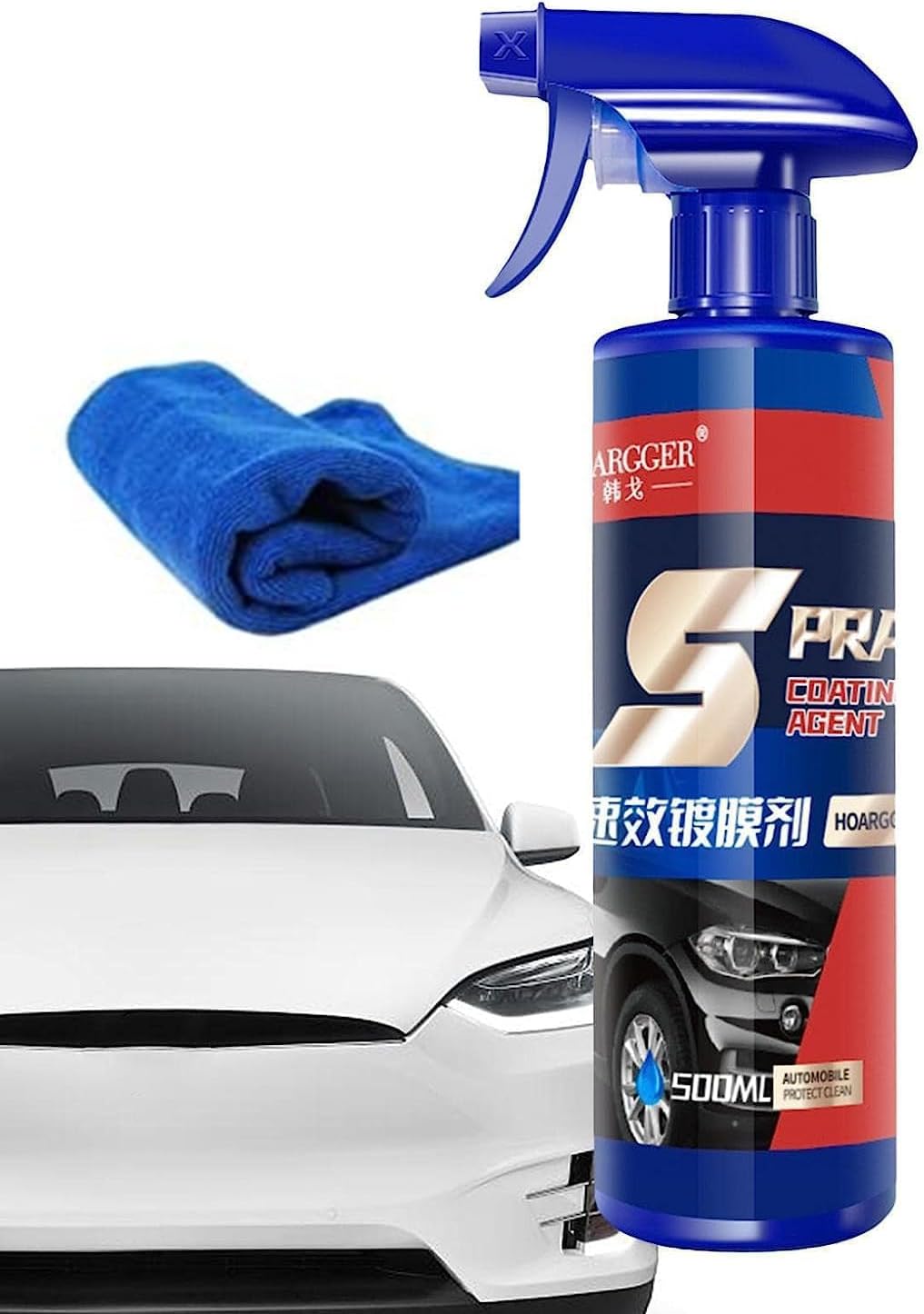 3 in 1 Ceramic Car Coating Spray, 3 in 1 High Protection Quick Car Coating Spray, Ceramic car Wax Polish Spray, Plastic Parts Refurbish Agent